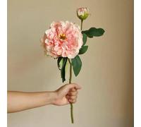 YKMYXZ Fleurs artificielles d'intérieur, Lot de 2 pivoines artificielles en Soie, Fausses Fleurs, for décoration Mariage, fête, d'événements, élégantes, for la Maison(Pink)
