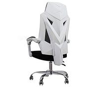 YKMYXZ, Gamichair - Chaise de Jeu vidéo Ergonomique en Maille à Dossier Haut for Adultes avec Soutien Lombaire/Blanc