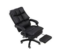 YKMYXZ, Gamichair, Chaises de Bureau pivotantes en polyuréthane Multicolore, Dossier Haut, Hauteur réglable, Rose(Black)