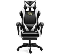 YKMYXZ, Gamiseats, Chaise de Bureau for Ordinateur à Domicile Gamie-Chaise de Sport Ergonomique inclinable et pivotante/D/a(White,B)