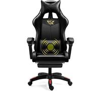 YKMYXZ, Gamiseats, Chaise de Bureau for Ordinateur à Domicile Gamie-Chaise de Sport Ergonomique inclinable et pivotante/D/a(Black,B)