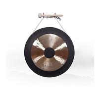 YKMYXZ, Gong à main en laiton avec bord noir 40 cm Gong en laiton avec marteau rond for instrument de percussion d'orchestre d'opéra d'église mini gong(1,50cm)