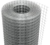 YKMYXZ, Grillage métallique en Acier Inoxydable 304, Ouvertures carrées 40 x 40 mm, for enclos à volailles, clôture de Jardin, Rouleau Facile à découper(1x6m)