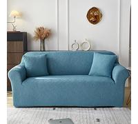 YKMYXZ， Housse de canapé Jacquard 3D Extensible, Design Bleu, Convient aux canapés de 90 à 140 cm