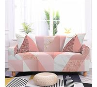 YKMYXZ， Housse de canapé Moderne en marbre Blanc Or Rose, Universelle, Souple, élastique, en élasthanne, for canapé 3 Places