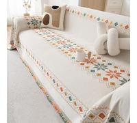 YKMYXZ， Housse de canapé réversible imprimée, Lavable, Protection for Animaux de Compagnie, Housse de Protection décorative for Meubles(Beige,71x150in)