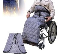 YKMYXZ， Housse d'hiver confortable et imperméable doublée de polaire, ajustement universel for fauteuils roulants manuels et électriques for personnes âgées