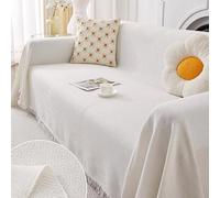YKMYXZ， Housses de canapé modulables for canapés 1, 2, 3 ou 4 Places avec Protection en L(White,180x130cm)