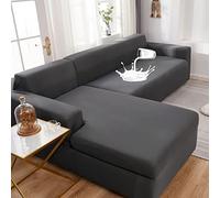 YKMYXZ， Housses de canapé sectionnelles imperméables et élastiques en Forme de L for canapés 2 Places et 3 Places(Light Grey,L Shape:2 Seater+3 Seater)
