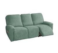 YKMYXZ， Housses de Fauteuil inclinable Super Extensibles, ajustées for canapé 2 Coussins, Bleu, Taille 1/2/3/4 Places, Tissu Super Extensible(Green,3 Seats)