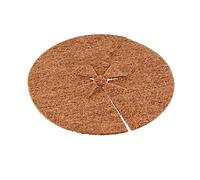 YKMYXZ， Lot de 10 Protections for Tronc de cocotier, for Plantes, Tapis de paillis Rond en Fibre de Coco, Tissu Anti-Mauvaises Herbes(25x25cm)