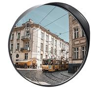 YKMYXZ, Miroir extérieur rond Miroir d'angle mort Inspection de virage Garage Coin de route Miroir sphérique panoramique incurvé(45cm/18in)