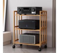 YKMYXZ, Organisateur de rangement d'équipement d'enregistrement de jeu ouvert for coin, vitrine d'enceintes HiFi à 2, 3, 4 et 5 niveaux (large)(3 Tier,60cm(23.7in) Wide)
