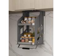 YKMYXZ, Organiseur de Placard Rabattable à Suspendre, Panier de Rangement Robuste for étagère de Cuisine(40cm/15.7in Width)