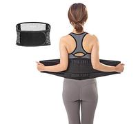 YKMYXZ， Orthèse lombaire Tourmaline réglable auto-chauffant thérapie magnétique ceinture de soutien de la taille du dos orthèse lombaire bande de Massage santé soins des os hommes femmes(M)