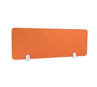YKMYXZ， Panneau de confidentialité acoustique autoportant en feutre, cloison de bureau, réduction du bruit, cloisons insonorisées for table de salle de classe(Orange-red,30*100cm free punch-free fixin