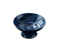YKMYXZ plats de service de noël, avec base de drainage amovible for décoration de table, bol à fruits en céramique for comptoir de cuisine ou pièce maîtresse de ferme, 6,2 pouces(Blu)