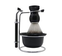 YKMYXZ, Porte-rasoir Supports de brosse de rasoir en acier inoxydable for hommes pratiques, support de brosse de rasage for bol à barbe 4 pièces de mode, ensemble d'outils de rasage de moustache mascu