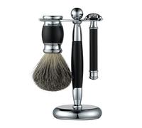 YKMYXZ, Porte-rasoir Supports de brosse de rasoir pratiques for hommes, porte-couteau de rasage manuel rétro for homme, ensemble d'outils de brosse de rasage professionnel de mode