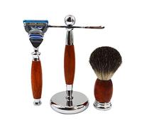 YKMYXZ, Porte-Rasoir Supports de Brosse de Rasoir Pratiques for Hommes, Support de Brosse de Rasage de Nettoyage d'épilation de Mode, Ensemble de Brosse de Rasage de Rasoir à poignée en métal mâle