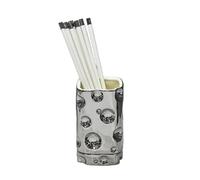 YKMYXZ, Pot à ustensiles en céramique for comptoir, organisateur d'ustensiles tendance, égouttoir à couverts for décoration de cuisine, bloc à couteaux(Silver)
