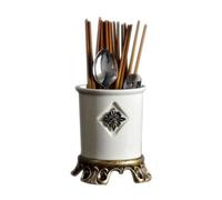 YKMYXZ, Pot à ustensiles en forme de craquelure de glace blanche for comptoir de cuisine, support for cuillères et baguettes, joli égouttoir et bloc à couteaux