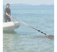 YKMYXZ, Poteau d'amarrage Polyvalent avec Crochets en Acier Inoxydable et poignée antidérapante, équipement de Sauvetage d'urgence en Eau(6m/19.7ft)