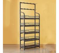 YKMYXZ, Présentoir à Snacks Blanc à 3/4/5 étagères for supermarchés(Black,5 Tiers)