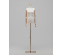 YKMYXZ, Présentoir de vêtements for Femme, Mannequin avec Couronne argentée et dorée, for vitrine de Magasin(Gold Stand a,with Arms)