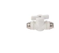 YKMYXZ, Raccords pneumatiques for tuyaux, raccord rapide à air, 4 mm, 6 mm, 8 mm, 10 mm, 12 mm, PU, PE, PV, PY, HVFF, BUC, 1 pièce(Buc White,6MM)