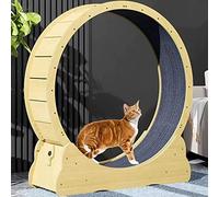 YKMYXZ, Roue d'exercice silencieuse for Chats d'intérieur, Tapis Roulant for Chats, Jouet d'exercice for Perte de Poids(Brown,XL)