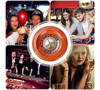 YKMYXZ, Roulette en Bois de 12 Pouces, roulements de précision de qualité Casino, Jeux de Table de Loisirs, idéal for Une soirée de Jeux à la Maison ou en soirée.