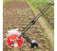 YKMYXZ, Semoir de précision à Poussoir, épandeur de Compost à Pas réglable for pelouse et Jardin, for Plantes de maïs, Haricots, légumes, 5 Trous(12holes)