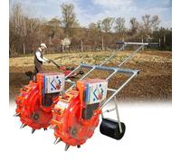 YKMYXZ, Semoir de précision Portable à Double rangée, Distributeur de semences for maïs, Coton, soja, arachide, Agriculture de Jardin, 7 Ouvertures