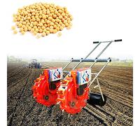 YKMYXZ, Semoir Manuel à Deux Rangs, épandeur de semences à poussée Manuelle, semoir à conducteur Marchant, semis à Rouleaux(5 Mouths)
