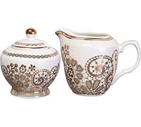 YKMYXZ sucrier, Ensembles crémier et sucrier en céramique, service à café, pichet crème pot lait(Milk Jug+sugar Bowl)