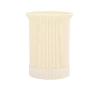 YKMYXZ, Support à ustensiles de cuisine en plastique durable for comptoir, organiseur d'ustensiles à motif vertical, bloc à couteaux(Beige)