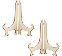 YKMYXZ supports pour assiettes, Lot de 2 présentoirs for assiettes et , for exposer des photos ou autres objets lors mariages, d'ornements à domicile, d'anniversaires, etc(Wit,8inch)