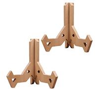 YKMYXZ supports pour assiettes, Présentoir 2 présentoirs en hêtre, support photo bois massif for décoration d'intérieur(5inch)