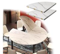YKMYXZ, Table à Manger Ronde avec Plateau en Bois, Rangement Facile, 120130140150160170180200cm(130 cm (51 inch))