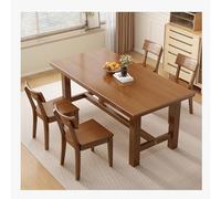 YKMYXZ Table d'étude multifonctionnelle rectangulaire Basse de Salon Simple et Polyvalente Fabriquée en Bois Massif Convient for Le Bureau, la Chambre à Coucher(Walnut Colored,140 * 85 * 75cm)