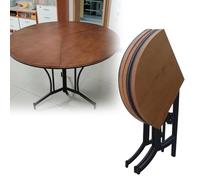 YKMYXZ, Table Ronde de 32, 36, 48 et 60 Pouces for Pique-Nique, Banquet, Table Ronde d'intérieur et d'extérieur Peu encombrante(Diameter 110cm (43.3 inch))