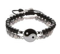 YKMYXZ, Taiji Bagua Bracelet Bracelet en grès tissé à la main Ensemble cadeau for couple