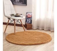 YKMYXZ Tapis de Chaise pour Tapis， Tapis de Sol Doux et antidérapant, Lavable, léger, de Luxe, de Style Minimaliste, Super Doux, Moelleux, for Chambre à Coucher, Salon, Salle à Manger(Khaki,80 * 80)