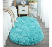 YKMYXZ Tapis de Chaise pour Tapis， Tapis Tapis de Luxe Moelleux à Poils Longs Tapis Lavables Salon Tapis Dense sans Perte Style Minimaliste de Luxe léger for Tapis en Peluche de Salon(Blue,60 * 90cm)