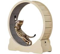 YKMYXZ, Tapis de Course Silencieux for Chat avec Verrouillage de sécurité, Jouet de Sport for la Perte de Poids et Le Fitness, for soulager Le Manque d'exercice des Chats d'intérieur.(Brown,L)