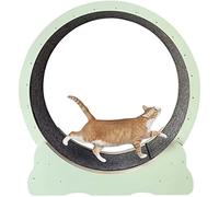 YKMYXZ, Tapis Roulant for Chat avec Piste remplaçable, Roue d'exercice for Chats d'intérieur, Jouets de Fitness for Perdre du Poids(Green,L)