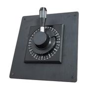 YKMYXZ, Tige de poussée marine série SMC182A, amortissement par friction, positionnement, gouvernail, horloge de voiture, poignée de commande électrique, manœuvres sûres(Dual Signal Cross,±80°)