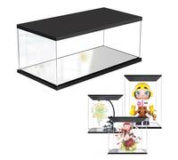 YKMYXZ Vitrine de Protection Anti-poussière avec Base Miroir, Organiseur de Rangement for Cristaux, fossiles et Pierres de Roche(30cm(12") x30cm(12") x40cm(16"))