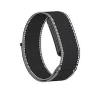 YKNIUFLY Bracelet Compatible avec Garmin CIRQA Smart Band, Bracelet Remplacement en Nylon Tissé Ajustable, Bracelet Sport Respirant Homme Femme.Noir Charbon